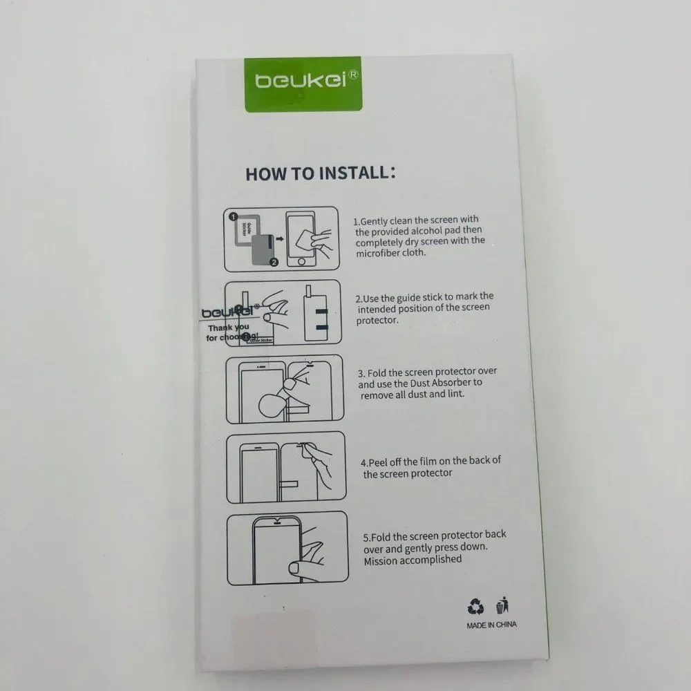 Brand New BEUKEI Tempered Glass For LG Stylo‎ 7 Screen Protector